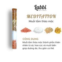 MEDITATION - Muối tắm thảo mộc ngâm bồn 55g (10 mùi lựa chọn) Labbi Bathtreats