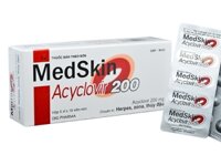 Medskin acyclovir 200mg dhg pharma (h/50v)