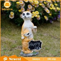 Meerkat Tượng Với Bảng Ghi Nhớ Tượng Mongoose Điêu Khắc Trang Trí Micro Phong Cảnh Dễ Thương Trong Nhà Ngoài Trời Trang Trí Cho Bãi Cỏ Sân hiên hiên