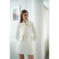 MEET - Set Gấm Tweed Áo Khoác + Chân Váy