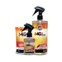 Megacools MO + SHINE 150ml - Chai xịt dưỡng nhựa nhám xe máy ô tô, phục hồi nhựa đen, nhựa bạc màu, phục hồi nhựa