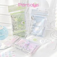 Megoce Loose Spiral Notebook, Mini Ins Style Dress-up M5 Binder Journal Book, Sách thẻ rời nhiều màu sắc PVC dễ thương