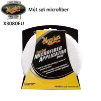 Meguiar's  Microfiber Applicator Pads (2 packs) -  Mút Microfiber trắng đường kính 12,5 cm (2 mút)