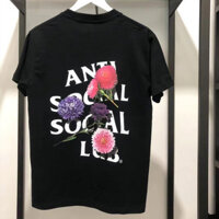 Meichao anti Social Social Club in chữ hoa cặp đôi nam nữ 100% cotton giản dị áo thun ngắn tay 0102