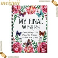 Meiguii Butterfly End of Life Planner, Giảm căng thẳng mọi thứ bạn cần biết khi tôi đi Sổ tay kế hoạch di sản, Chất kết dính kế hoạch bất động sản vui nhộn của tôi