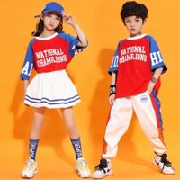 [Meimei Qile Street Dance 1] Trang Phục Nhảy Hip-Hop Đường Phố Hợp Thời Trang Cho Bé Trai Và Bé Gái Ngày 61A3