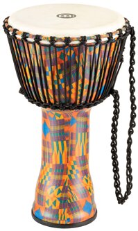 Meinl Percussion Travel Djembe with Synthetic Shell-NOT Made in CHINA-10 Medium Size, Rope Tuned Goat Skin Head, Kenyan Quilt, 2-Year Warranty, 10&...