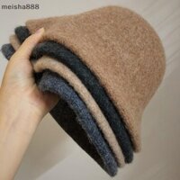 Meisha888 Thu Đông Len Xô Mũ Nữ Thời Trang Vintage Người Cá Mũ Đa Năng Mũ Mùa Xuân Nỉ Mũ 6 Màu Có Thể Gập Lại Miễn Phí Vận Chuyển Đẹp