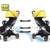 Meishao 3 Cái Đôi Xe Đẩy Cho Bé Kết Nối Đa Năng Khớp Ba Bộ Bốn Xe Trẻ Sơ Sinh Dây An Toàn Có Thể Điều Chỉnh Liên Kết Móc An Toàn Đẹp