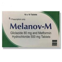 Melanov-M 80mg/500mg trị tiểu đường tuýp 2 không phụ thuộc insulin (10 vỉ x 10 viên)
