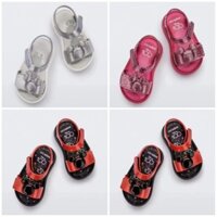 Melissa 2024 Phong Cách Mới Bé Trai Bé Gái Dép Mickey Hoạt Hình Giày Đế Mềm Mở Ngón Chân Bé Đi Biển