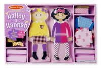 Melissa & Doug Hailey & Hannah Magnetic Dress-Up Dolls