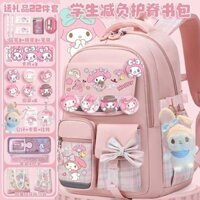 Melody Schoolbag Bé Gái Tiểu Học Học Học Sinh Lớp 3 Đến Lớp 6 Dung Tích Lớn Nữ Giảm Gánh Nặng Bảo Vệ Núi Ba Lô Trẻ Em O240707