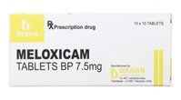 Meloxicam tablets bp 7.5mg brawn (h/100v)