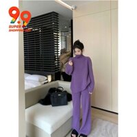 Mềm Áo Len Dài Tay Form Rộng Phong Cách Hàn Quốc
