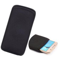 Mềm Dẻo Neoprene Bảo Vệ Đen Túi Cho Sharp Aquos 507SH EA L L2 S2 C10 S3 Mini R2 R3 Bằng Không 2 Sense3 Plus Keitai 3 Ống Tay Thun Đa Năng Túi