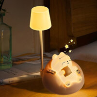 Mềm Mại Dễ Thương Mèo Ngủ Pat Night Light Silicone USB Sạc Đèn LED Có Thể Điều Chỉnh Quà Tặng Sinh Nhật