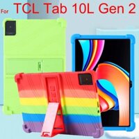 Mềm Ốp Máy Tính Bảng Silicon Chống Sốc Chống Rơi Vỡ Có Giá Đỡ Cho TCL Tab 10L Gen 2 case Tcl10L tab10lgen2 gen2 cover