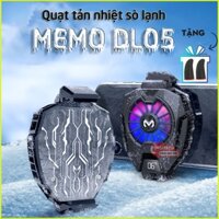 Memo DL05 | Quạt tản nhiệt sò lạnh cho điện thoại, Màn hình LED hiển thị nhiệt độ, LED RGB, Tặng kèm bao tay chơi game