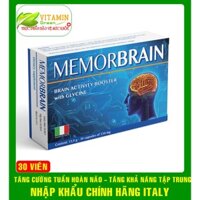 MEMORBRAIN (Ginkgo biloba, Coenzyme Q10) TĂNG CƯỜNG TUẦN HOÀN NÃO, TĂNG KHẢ NĂNG TẬP TRUNG | NHẬP KHẨU CHÍNH HÃNG ITALY