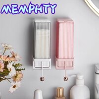 MEMPHTY Hộp Đựng Bông Tẩy Trang Gắn Tường Chống Nước Tự Động Tiết Kiệm Không Gian
