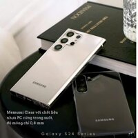 Memumi Clear View - Ốp Lưng Cứng Trong Suốt Siêu Mỏng Chống Ố Vàng SAMSUNG S25 Ultra / S24 Plus / S23 / S22 / S21 / S20