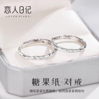 Men and Women Rings Silver Rings Silver Silver Rings Cặp Đôi Bạc 999 Một Cặp Nhẫn Ánh Sáng Sang Trọng Niche Thiết Kế Tình Yêu Token Quà Tặng Kỷ Niệm Cho Bạn Gái Tùy Chỉnh