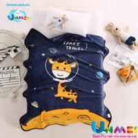 Mền cho Bé 100x140cm Unmei - Mền Tuyết Nhung siêu mịn, Chăn Lông Tuyết êm nhẹ, đắp cực ấm - Hươu