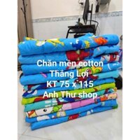 MỀN CHO BÉ 75 X 115CM.CHẦN BÔNG GÒN TƠ MỀM MÁT COTTON THẮNG LỢI  HỌA TIẾT HOẠT HÌNH
