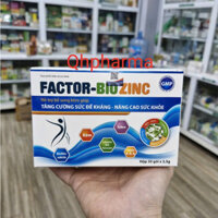 Men kẽm FACTOR BIOZINC hộp 30 gói giúp tiêu hóa ổn định,ăn ngon bé mai lớn