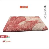 Mên long phụng màu đỏ, mềm con công, cho người ngủ trưa, Mền chỉ cotton 100%