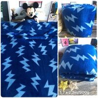 Mền lông tuyết xanh 1m7x2m2