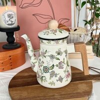 Men Men Tráng Men Hương Thơm Thủ Công Mới Ấm Pha Cà Phê Dày Ấm Đun Nước Ấm Đun Nước Bếp Từ Loại Gia Nhiệt