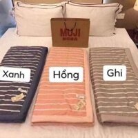 Mền muji kẻ sọc