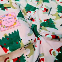 Mền nỉ cotton Thái Noen Hồn rất đẹp văn phòng.