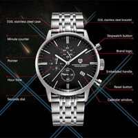 Men Pagani Design Chronograph Watch   Vk67 Movt Chống Thấm Nước Đa Chức Năng Kin