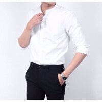 MEN SHIRT Zara cổ trụ DÀI TAY cam kết hàng shop tự may tự chụp như ảnh