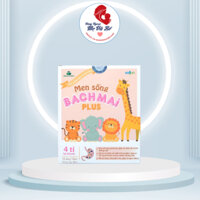 Men sống Bạch Mai Plus chứa chất xơ và 4 tỷ lợi khuẩn hỗ trợ tiêu hóa cho trẻ từ 1 tháng tuổi