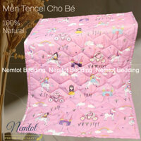 Mền Tencel Cho Bé 80x120cm, Chăn Hè Chần Bông Cho Bé Đi Mẫu Giáo, Ngủ Trưa Đắp Thoáng Mát, Mềm Mịn