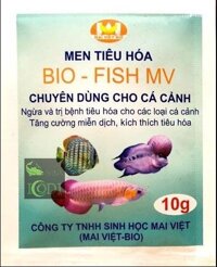 Men Tiêu Hóa Cá Cảnh Mai Việt - Kích Thích Và Điều Trị Bệnh Đường Tiêu Hóa Sình Bụng Tăng Cường Miễn Dịch 10G