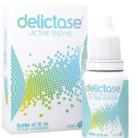 Men tiêu hóa Delictase Lactase Enzym 15ml, hỗ trợ ngừa tiêu chảy, nôn trớ, kém hấp thụ do bất dung nạp lactose