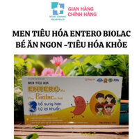 Men tiêu hoá ENTERO Min Plus Biolac Gold bổ sung 3 tỷ Lợi Khuẩn và Kẽm giúp bé Ăn Ngon -Tiêu Hoá Khoẻ hộp 20 ống