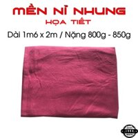 Mền tuyết nhung màu đỏ