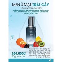 men ủ trắng da mặt từ trái cây giúp da luôn trẻ đẹp trắng sáng bật tone 3/4 lên sau 1lần sử dụng thích hợp khi đi nắngvề