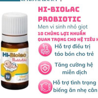 Men vi sinh 10 chủng Hi Biolac Probiotic bổ sung lợi khuẩn, hỗ trợ tiêu hóa, tăng đề kháng cho bé 10ml