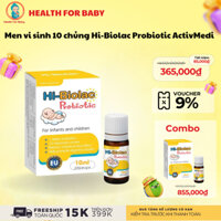 Men vi sinh 10 chủng Hi-Biolac Probiotic ActivMedi bổ sung lợi khuẩn, tăng đề kháng, Lọ 10ml