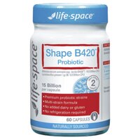 Men vi sinh 15 tỉ lợi khuẩn Life Space Shape B420 Probiotic 60 viên