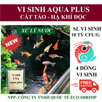 Men Vi sinh Aqua Plus Túi Tự Tan- Làm trong nước hồ cá - Giảm khí Amino NH3/NO2 - Phân hủy bùn - Giảm mùi hôi hồ cá Koi