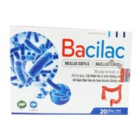 Men Vi Sinh Bacilac Hỗ Trợ Tiêu Hóa Cho Trẻ Em Và Người Lớn Hộp 20 Ống - Bacillus clausi