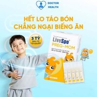 Men vi sinh Bào tử lợi khuẩn LiveSpo Pregmom cho bé Táo bón, Biếng ăn, Rối loạn tiêu hóa (20 ống)
